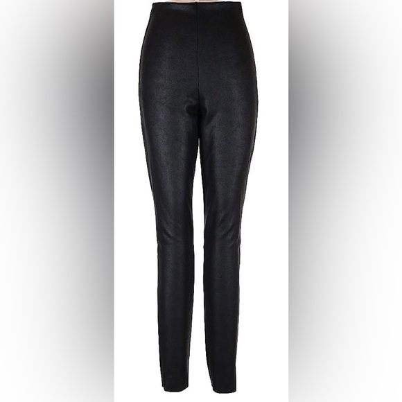 Commando - Black high-rise faux leather leggings in size XL - Picture 1 of 4